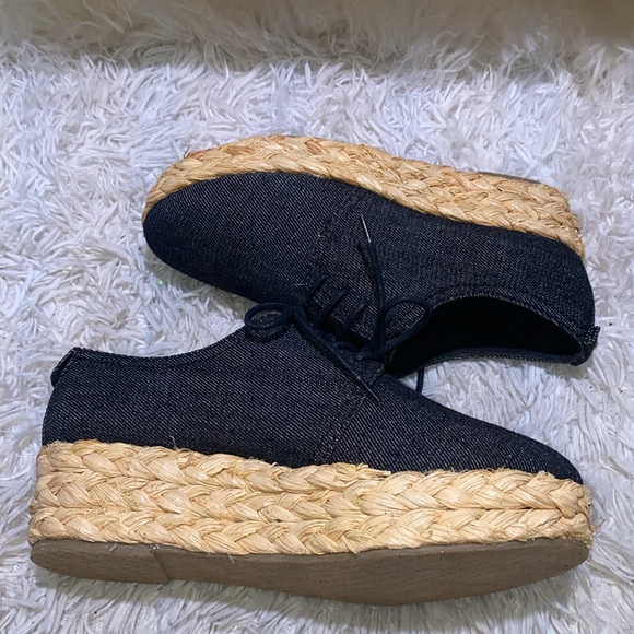 Calvin Klein Denim Platform Shoes - Picture 4 of 9